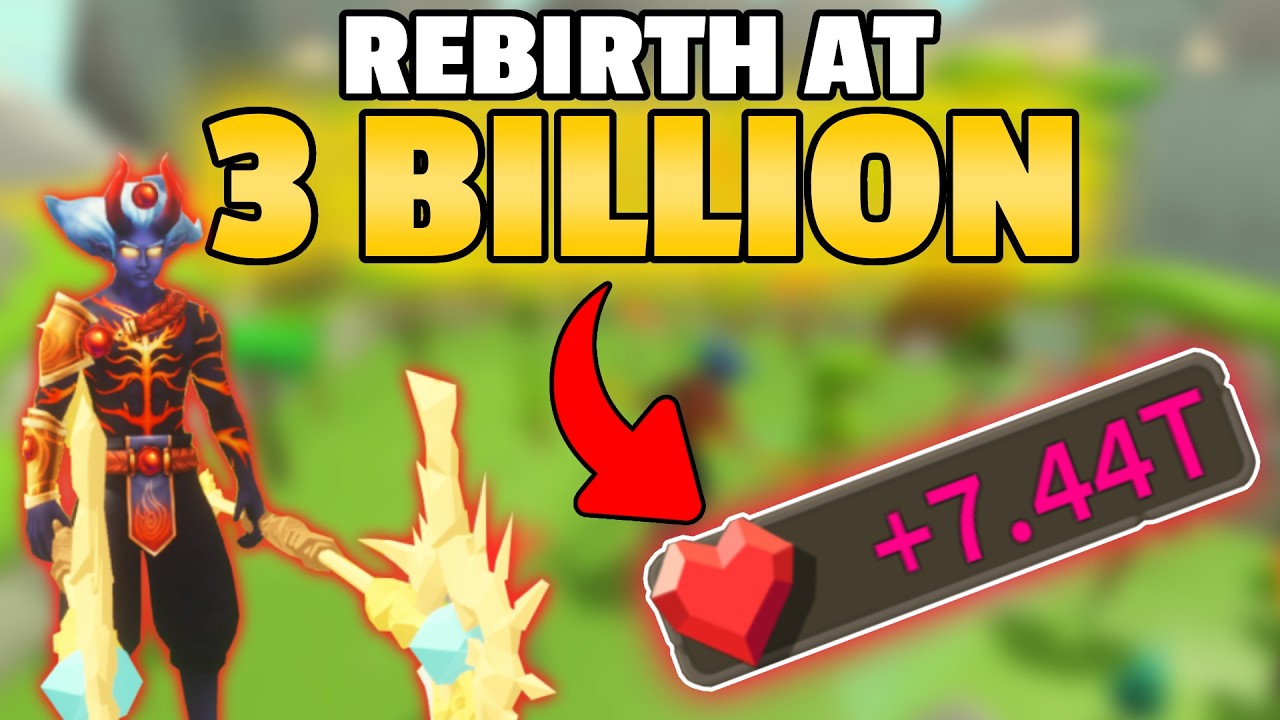Rebirthing at LVL 3 BILLION | NOOB TO PRO | Giant Simulator Reborn