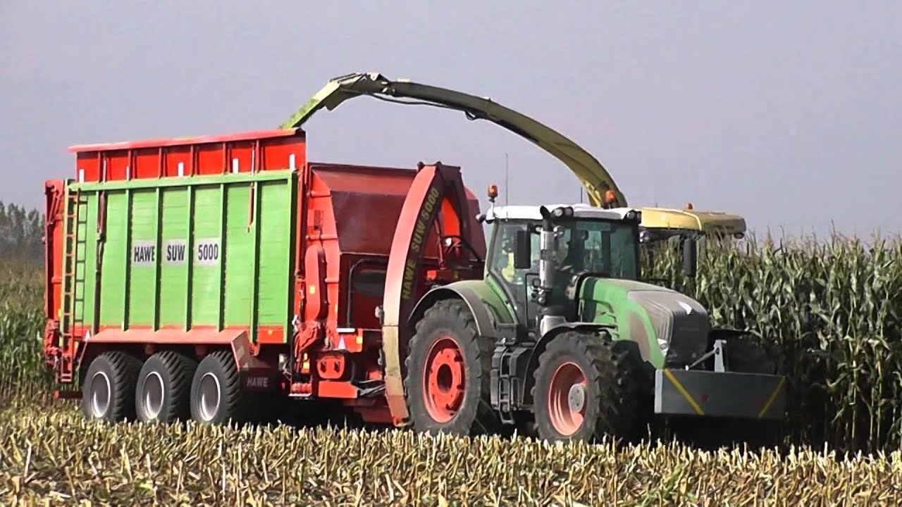 Häckseln mit Krone Big X 700 und Hawe 5000 LU Jackl