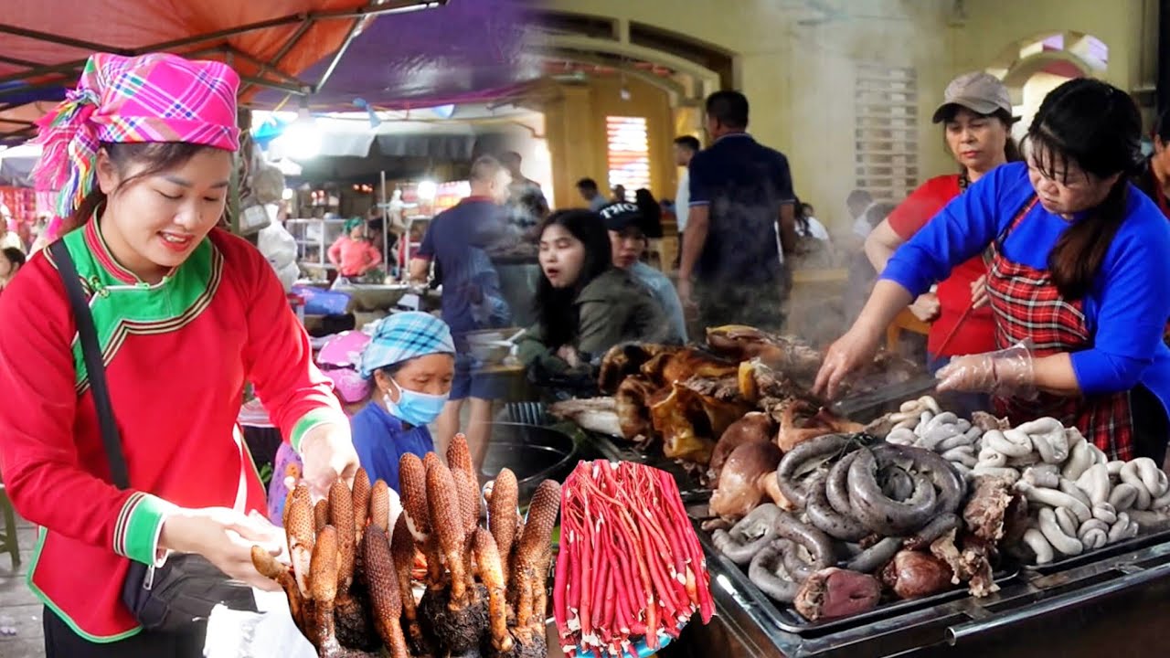 PHIÊN CHỢ ĐẶC SẮC NHẤT TÂY BẮC - VẬT LẠ - CỦA QUÝ HIẾM - ẨM THỰC TOÀN MÓN NGON VÀ THẢO DƯỢC RỪNG 