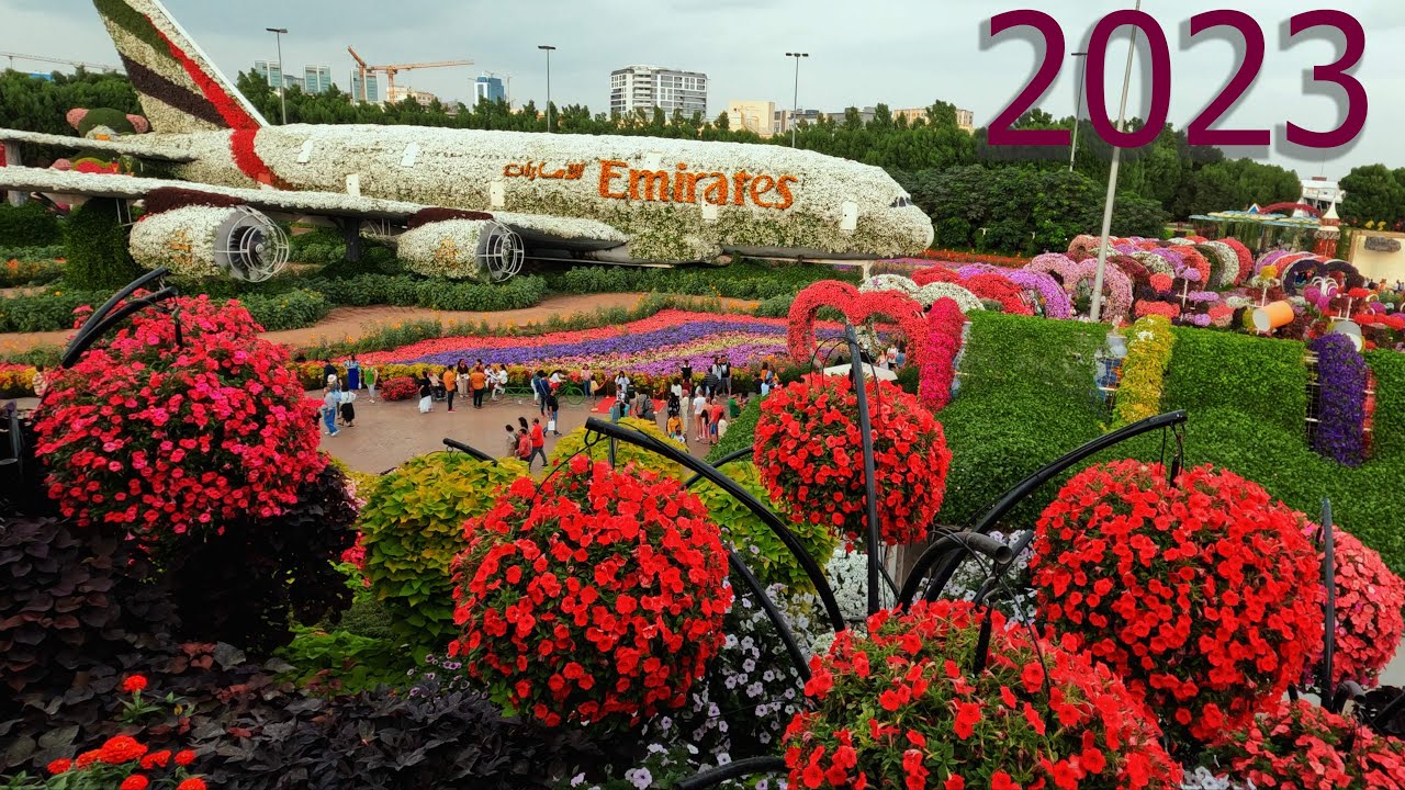 [4K] DUBAI Miracle Garden Walk, 5th Jan 2023 | The World’s Largest Natural Flower Garden | UAE