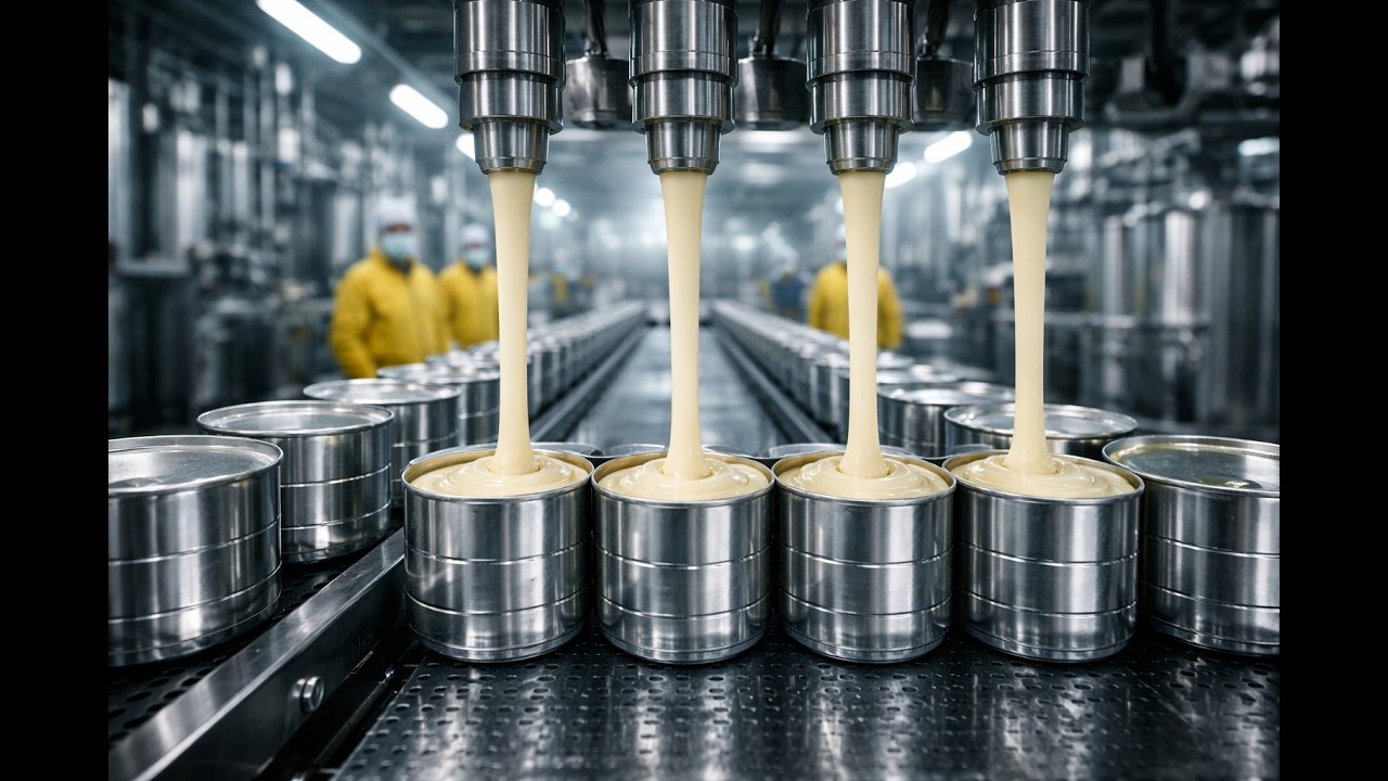Inside the Modern Dairy Factory – (Full Process) How Condensed Milk Products Are Made