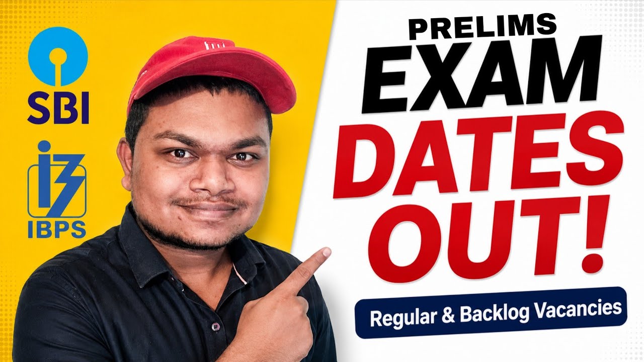 SBI Clerk (Regular & Backlog) & IBPS Clerk 2026 Prelims Official Exam Dates 