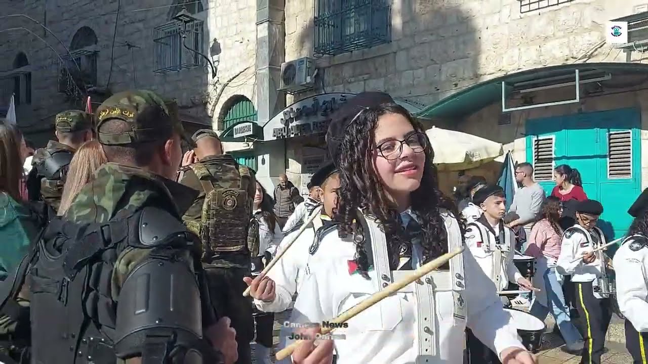 كشافة الرعاة بيت ساحور في الميلاد بيت لحم  Shepherd Scouts of Beit Sahour at Christmas in Bethlehem