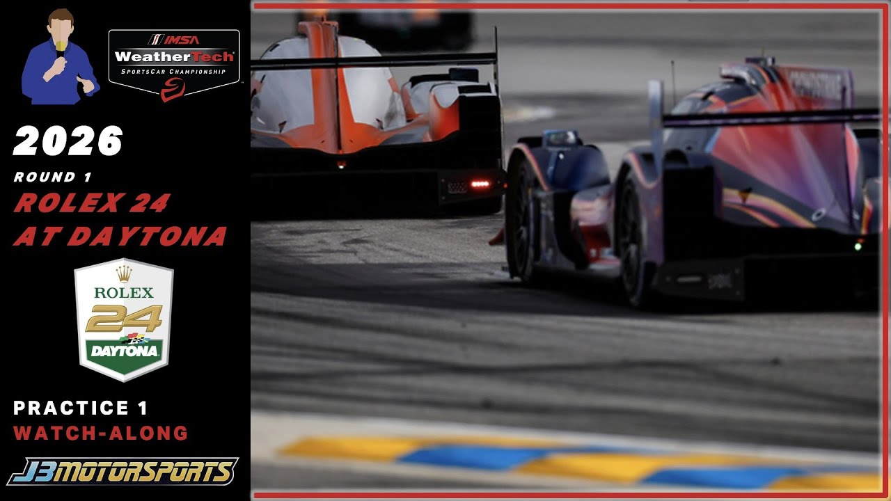 🔴 IMSA | 2026 | Round 1 | Rolex 24 at Daytona | #Rolex24 | Practice 1 Watch-Along