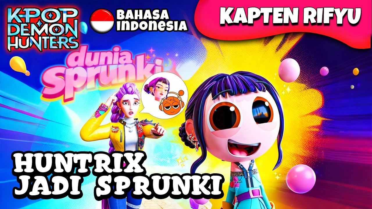 👉 HUNTRIX TAPI SPRUNKI 😯 KPOP DEMON HUNTER BAHASA INDONESIA