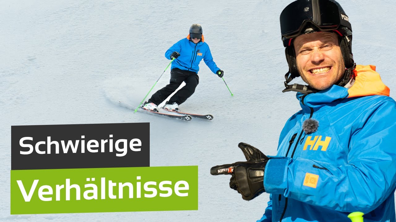 Skifahren bei schwierigen Pistenverh&auml;ltnissen: Tipps vom Ski-Experten