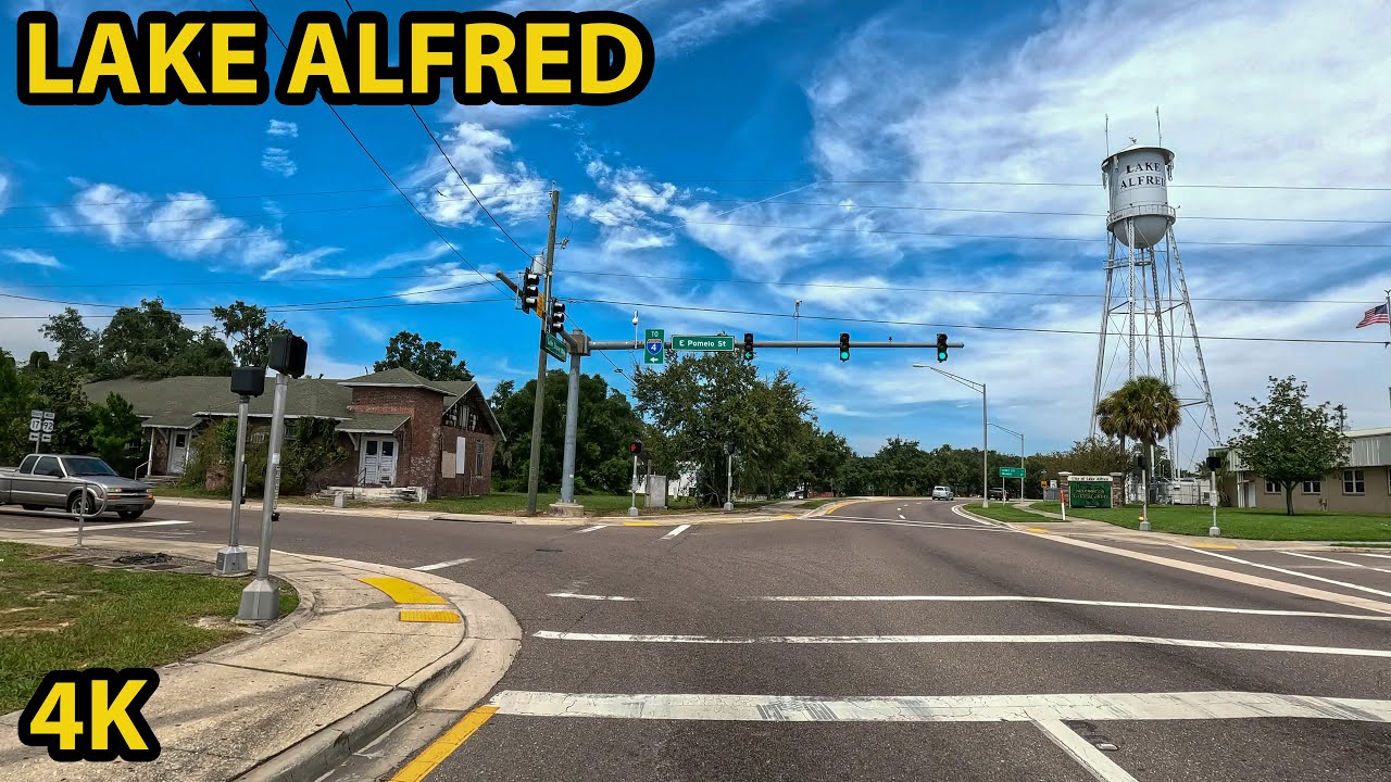 Lake Alfred Florida Driving Through