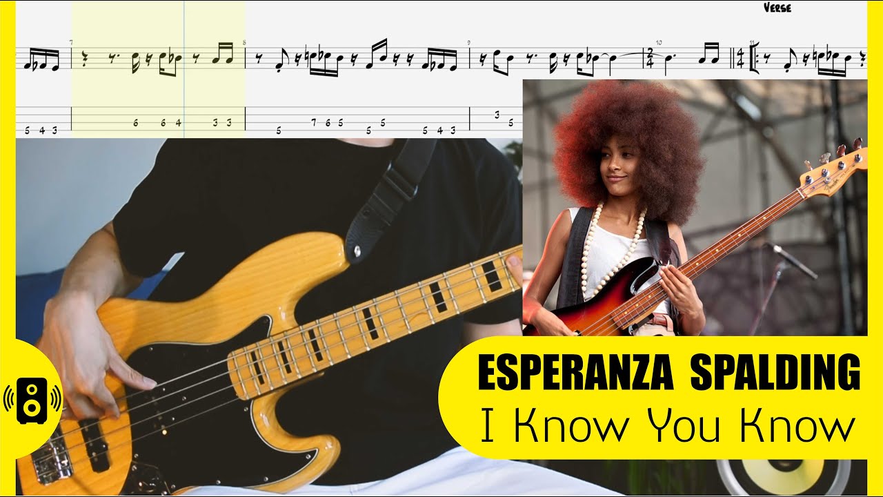 Esperanza Spalding - I Know You Know Good Bass Line Tabs Бас Табы tab