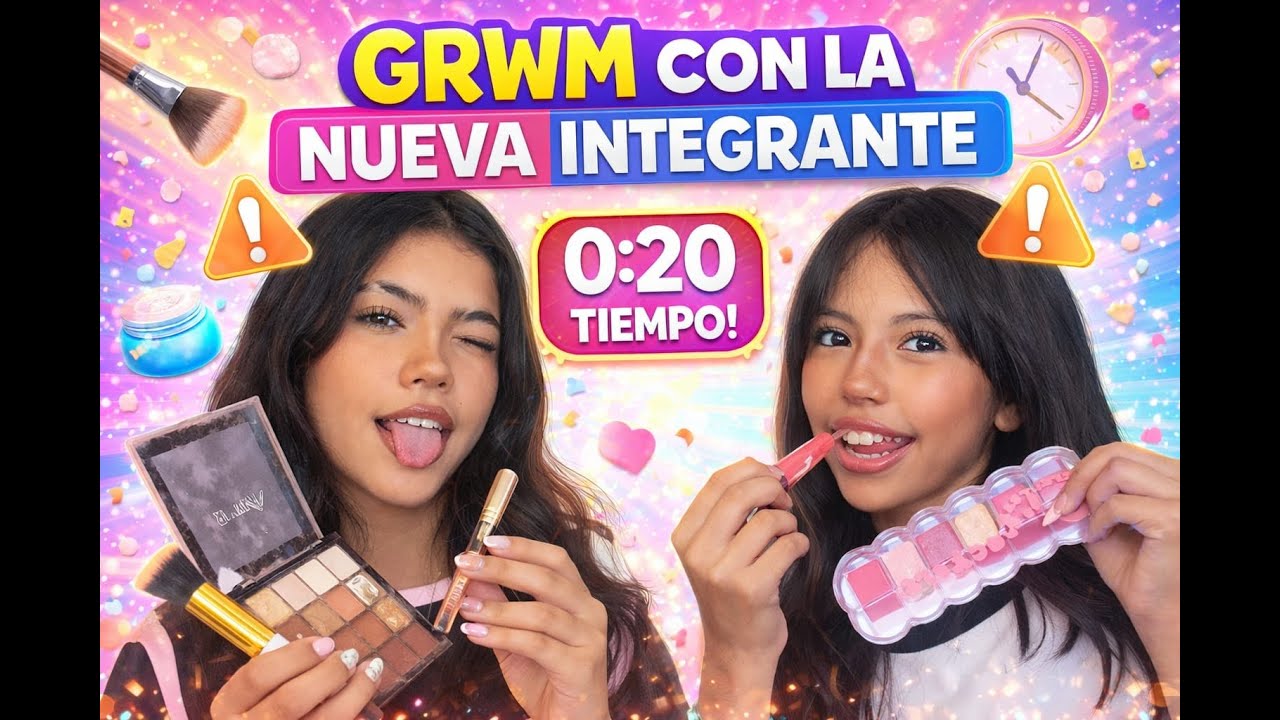 GRWM a contrarreloj⏰/ Nos maquillamos con TIEMPO LIMITADO 😱/ Caos Familiar Oficial