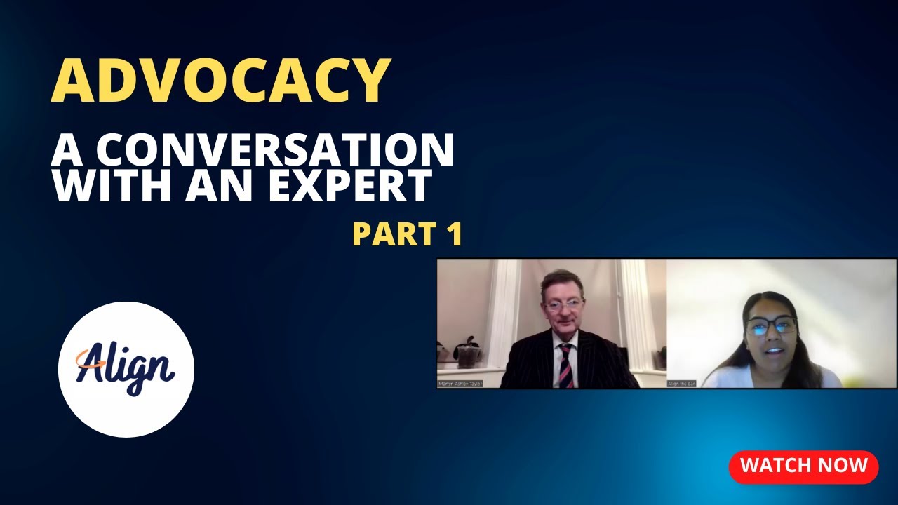 Advocacy, A Conversation with an Expert. Part 1