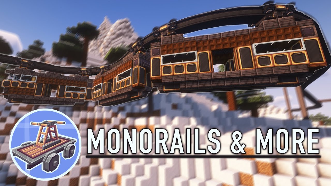 Создаем работающие монорельсы с Create Steam n Rails!