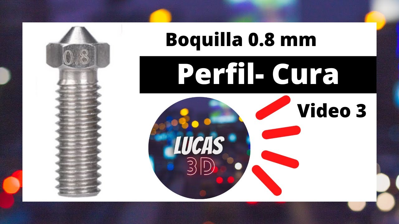 Boquilla 0,8 mm - Datos para un perfil basico en Cura