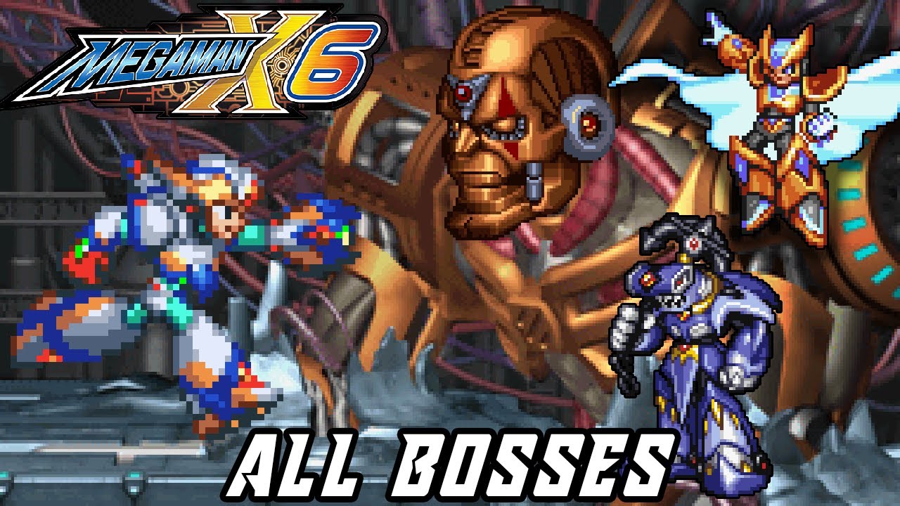 Mega Man X6 - All Bosses (X | No Damage | Xtreme)