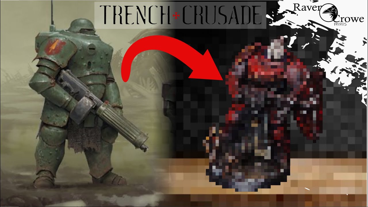I digitally kitbashed one of THE BEST Trench Crusade miniature! #trenchcrusade #tabletop #wargamaing