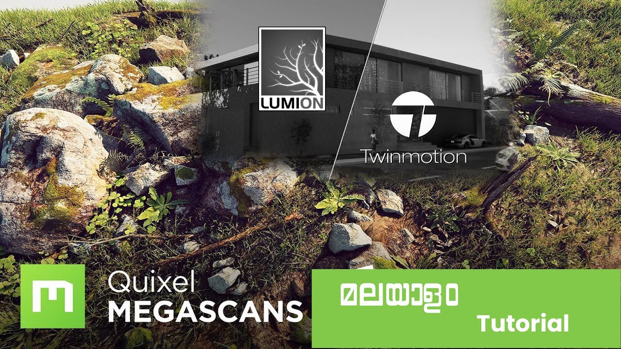 Using #Quixel #Megascans assets inside Twinmotion#&#Lumion#tutorial#2021