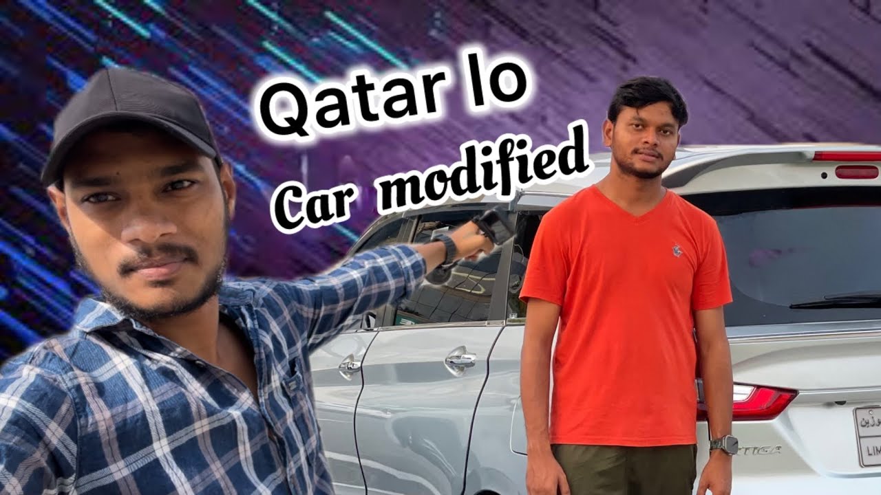 ￼Qatar Lo Car Modification / Qatar Lo Telugu videos / Andra Abai Rajesh