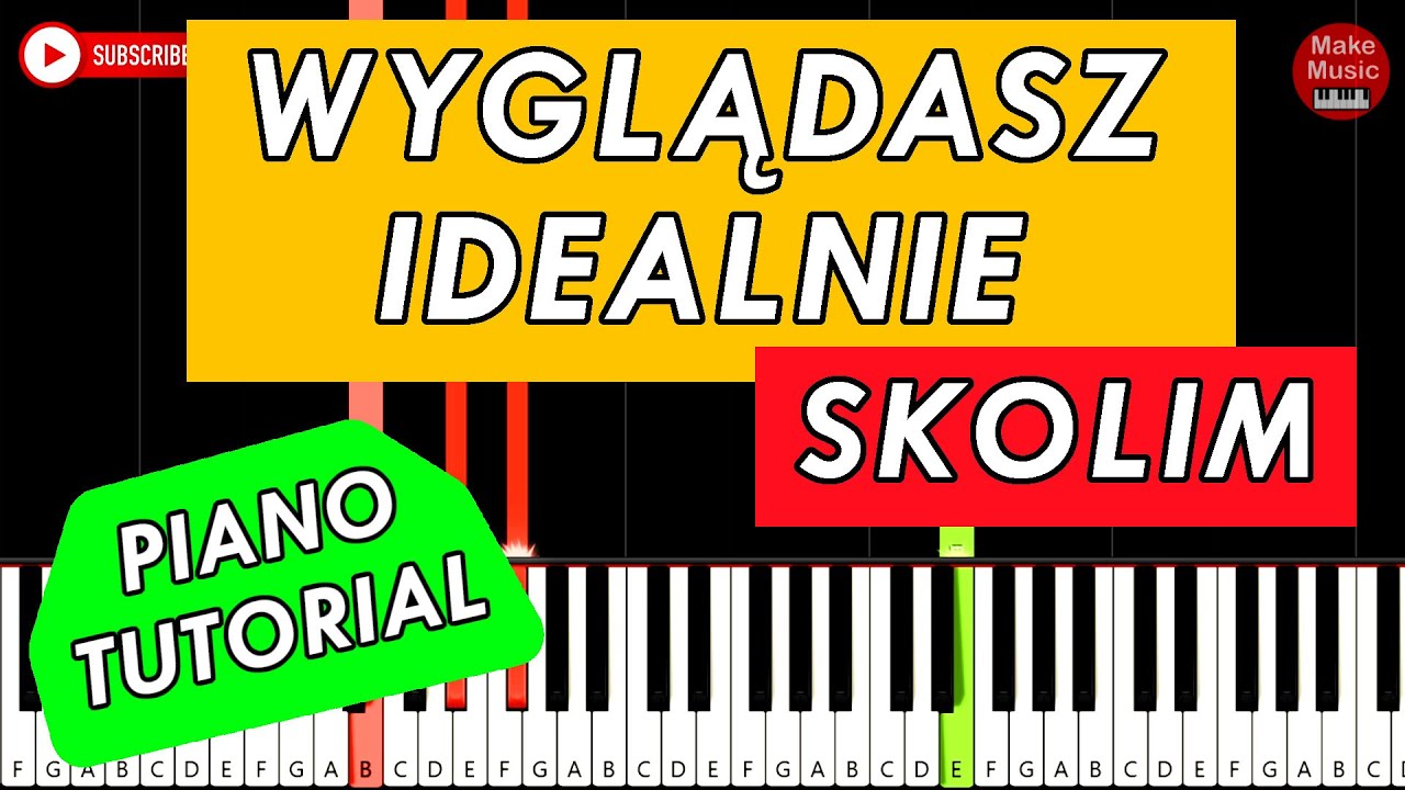SKOLIM - Wyglądasz Idealnie 🎹 Piano Keyboard Tutorial