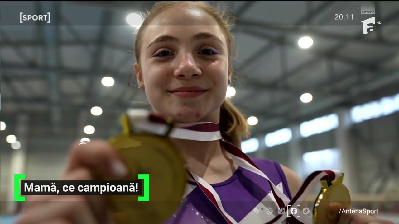 Sabrina Voinea este noua senzaţie a gimnasticii şi visează să câştige o medalie la JO de la Paris