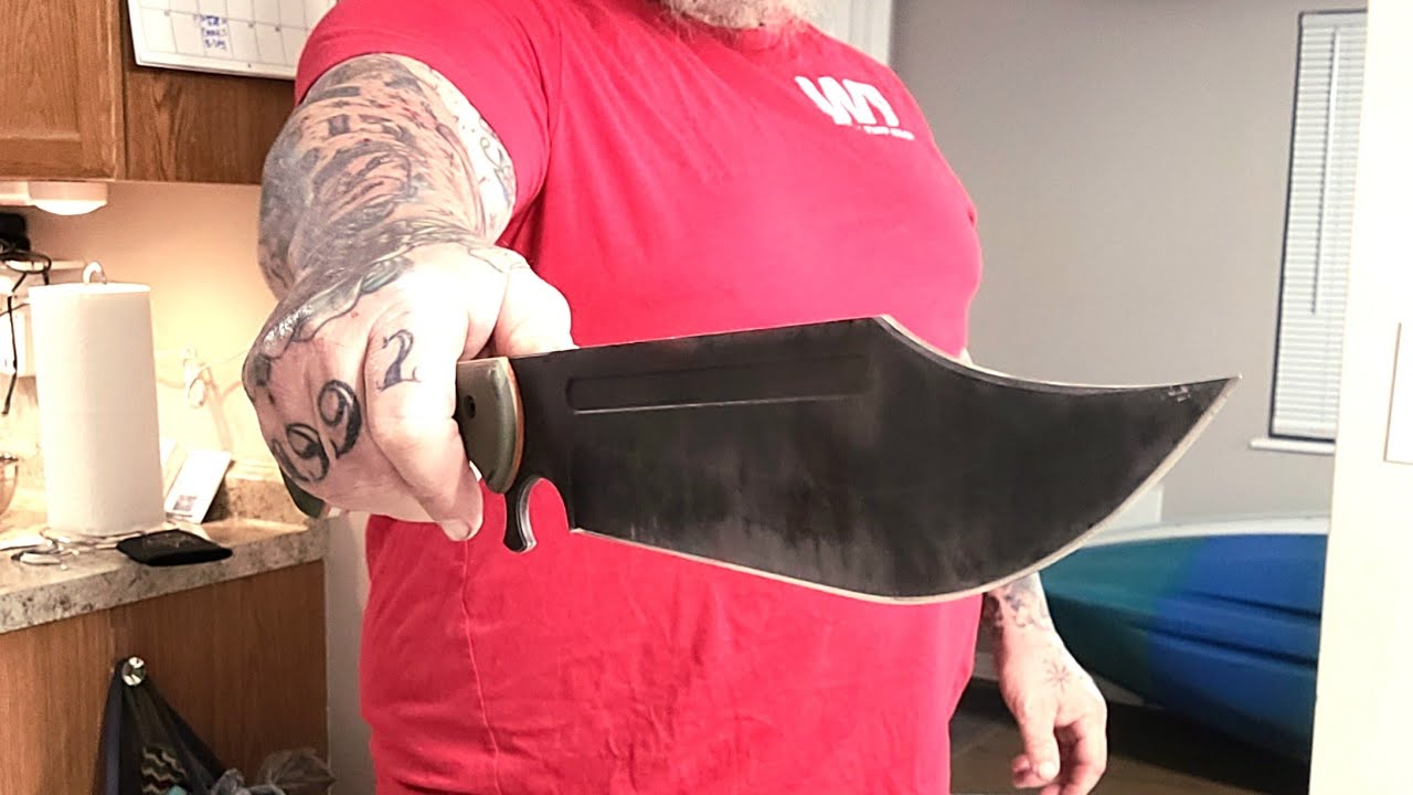 MARINE RAIDER BOWIE KNIFE THE V44X BOWIE KNIFE REVIEW!! WORK TUFF GEAR!!