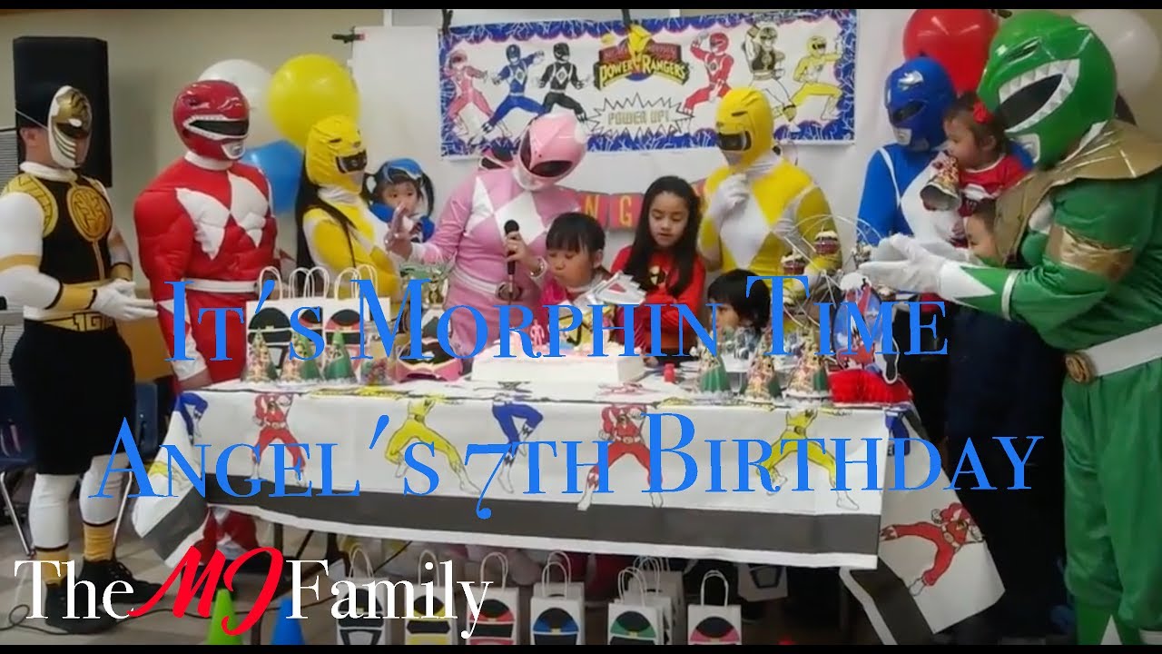 It's Morphin Time | Angel's 7th Bday Party | Vlog 59 [The MJ Family]