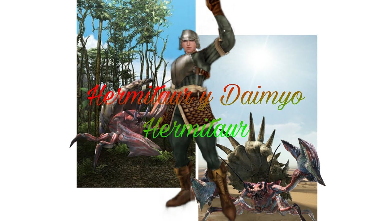 Hermitaur y Daimyo Hermitaur – Monster Hunter Freedom Unite 