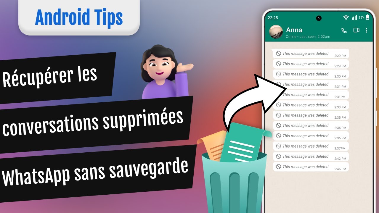 Comment récupérer les conversations WhatsApp supprimées SANS SAUVEGARDE