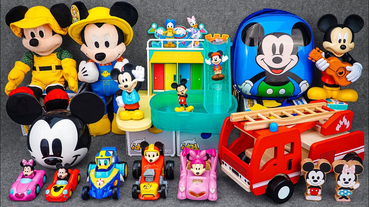 Satisfying with Unboxing Disney Mickey Mouse Water Park Slide Playset| Review Toys ASMR