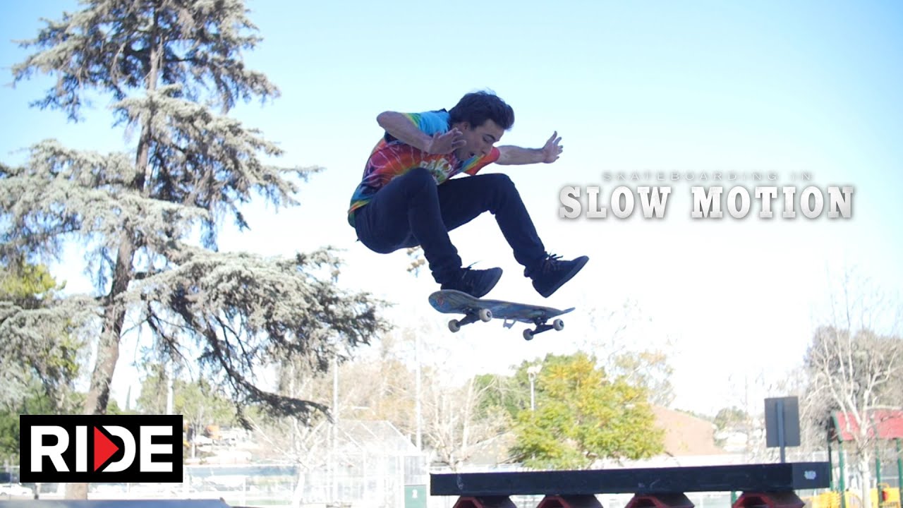 Micky Papa Skateboarding in Slow Motion - Hazard Park