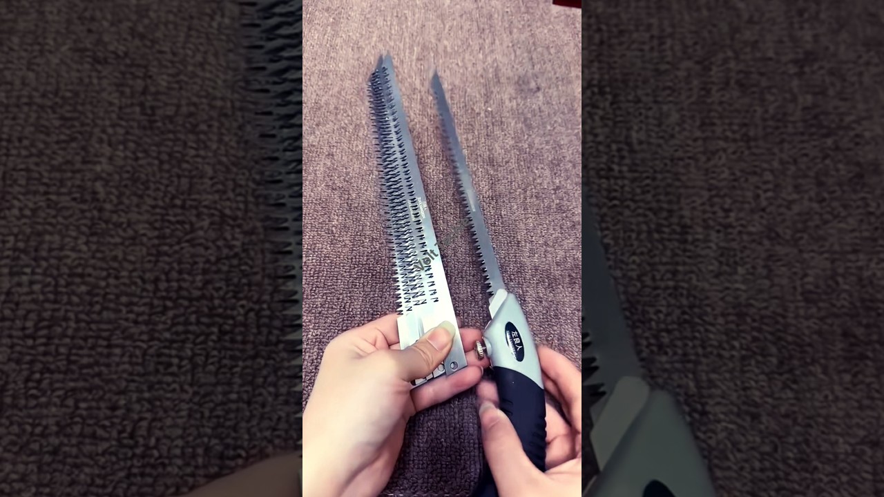 Folding Hand Saw for Wood & Garden 🌳 | Heavy Duty Pruning Tool for Quick Cuts!