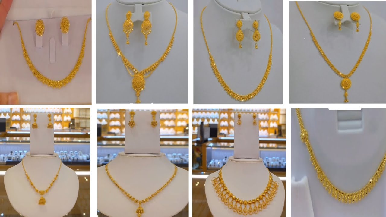 Modern Gold Jewellery Collection With Weight and Price//Trendy Necklace Designs 2026