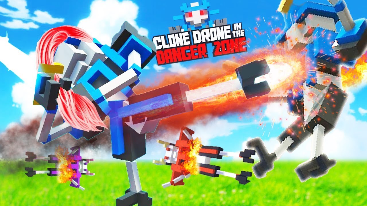 LA CHICA ROBOT Y SUS SUPER PATADAS | CLONE DRONE IN THE DANGER ZONE