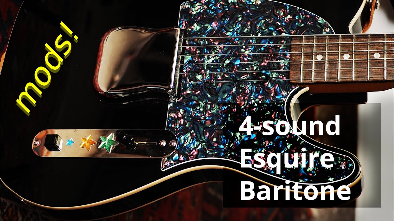 Modding a Squier Baritone Telecaster into a 4-sound Esquire