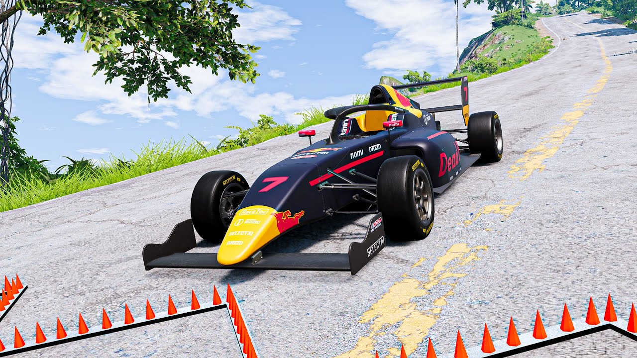 Massive Spike Strip Pileup Car Crashes #93 – BeamNG Drive | CrashBoomPunk