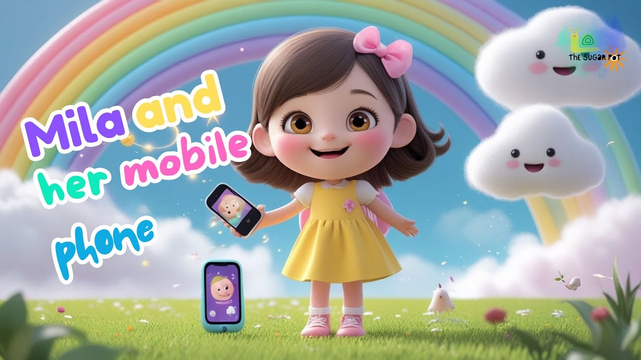 “Mila Learns to Play Outside 🌳📱 | Kids Poem About Screen Time | Children’s Moral Story”