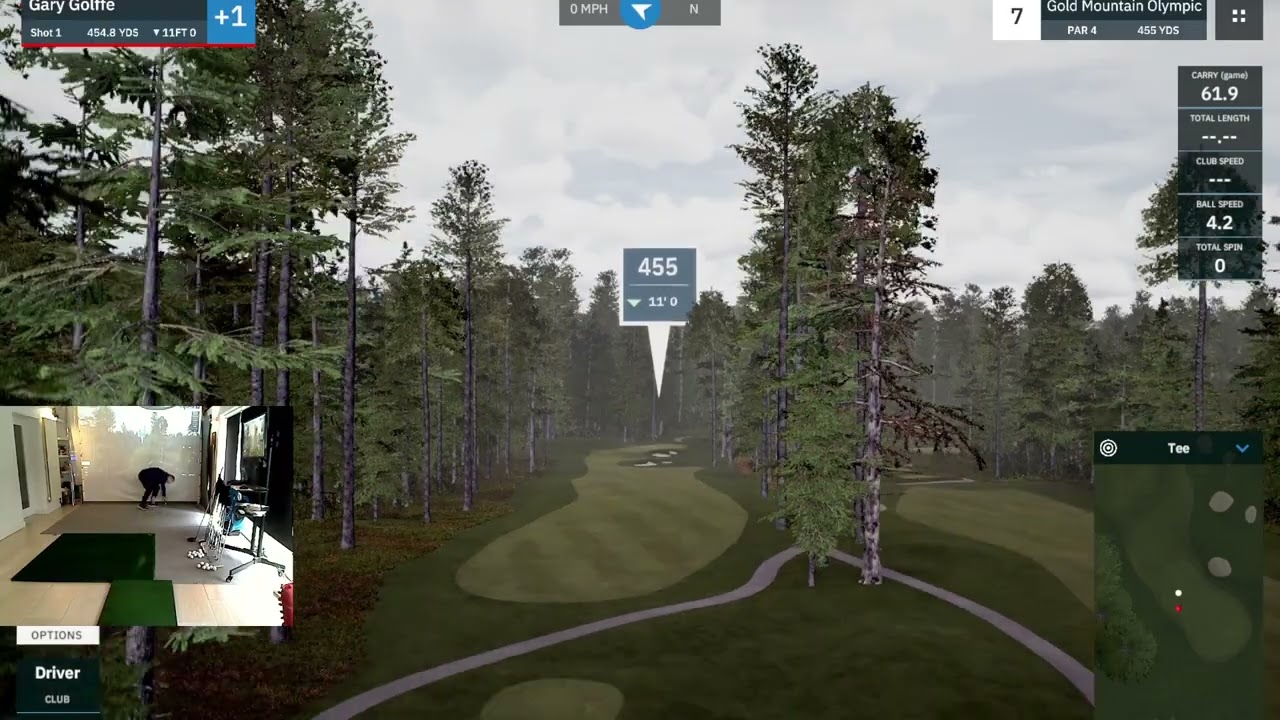 Golffe plays Gold Mountain Olympic By I3I2IAIV with MevoPlus & GSPro software.