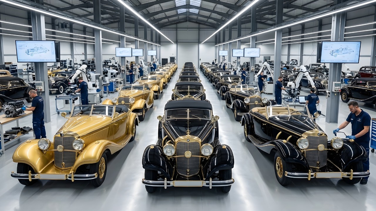 Inside the 1936 Mercedes-Benz 540K Factory How Europe Built Royal Gold Luxury