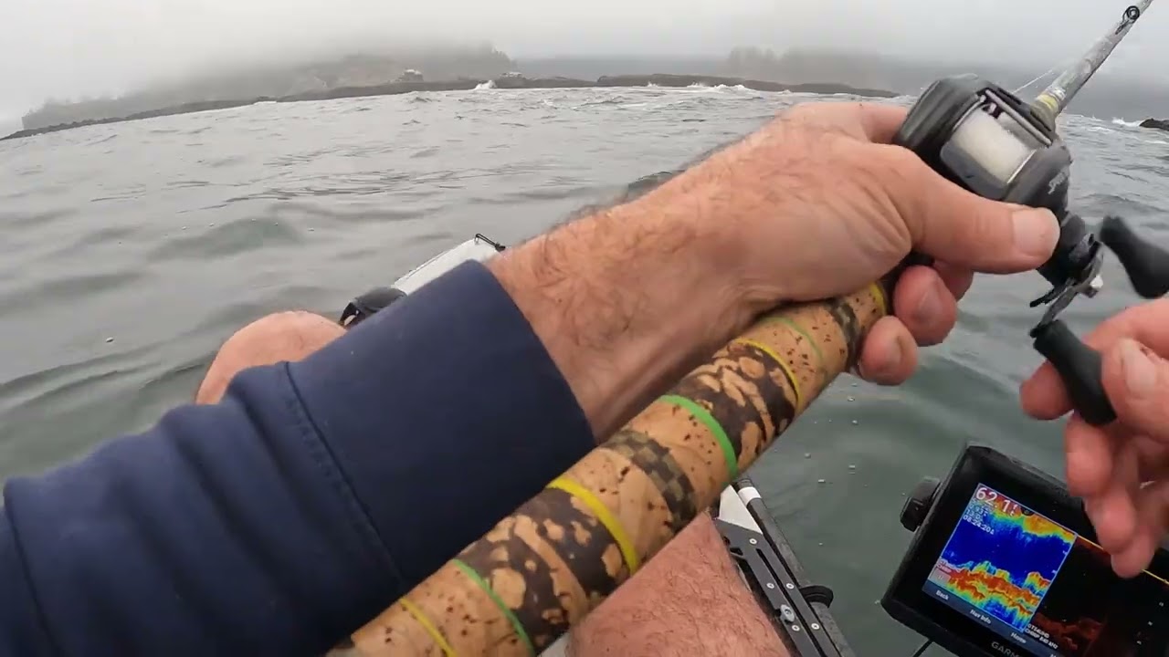 Hobie Outback Kayak Bottom Fishing out of Sunset Bay, Oregon UNCUT