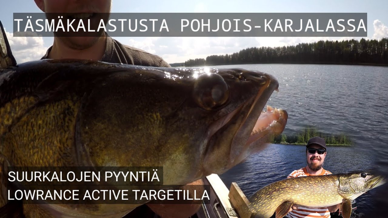 TÄSMÄKALASTUSTA POHJOIS-KARJALASSA | KOLME PÄIVÄÄ SUURKALOJEN PYYNTIÄ ACTIVE TARGETIN AVULLA |