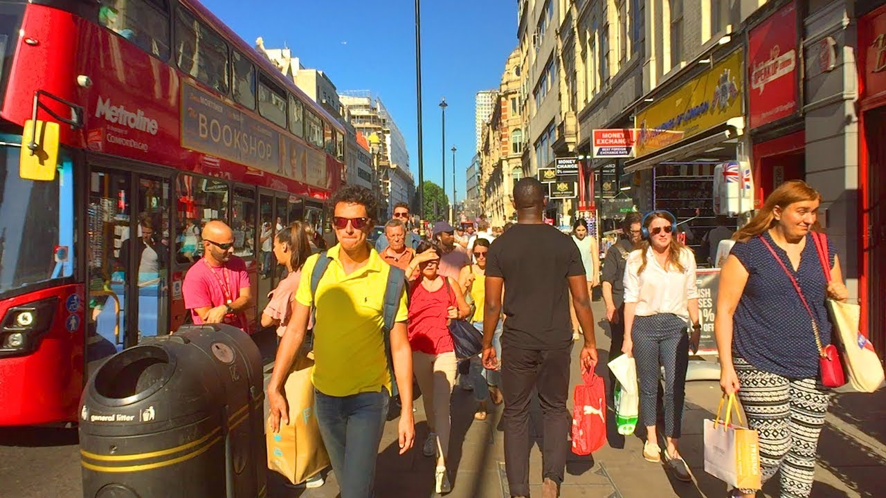 OXFORD STREET LONDON WALK from Marble Arch Station to Tottenham Court Road Station | England