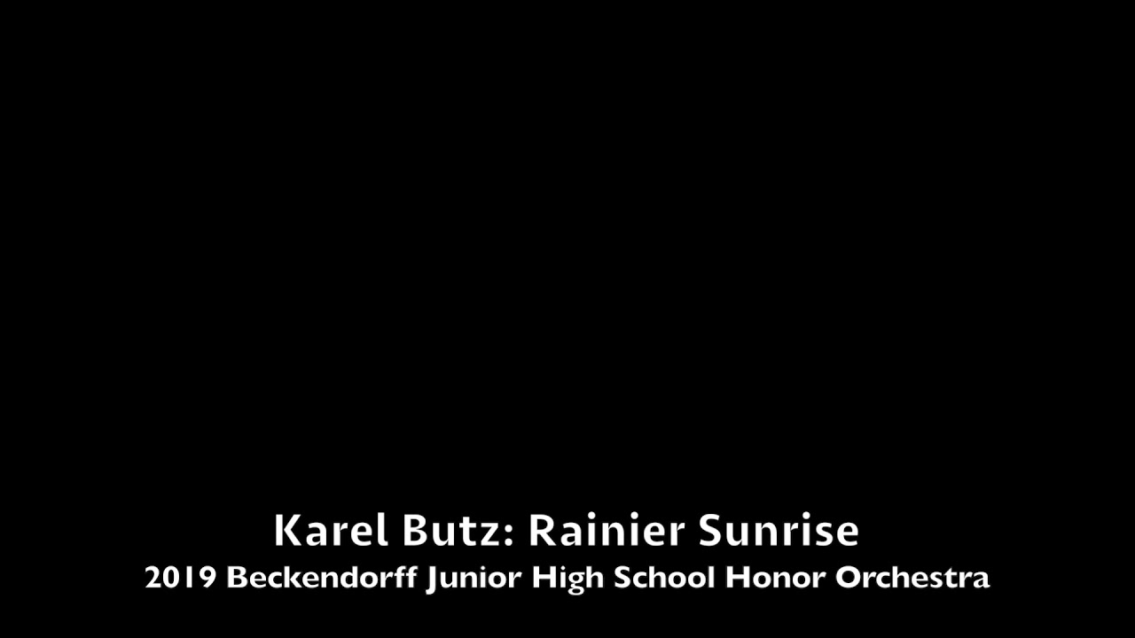 Karel Butz: Rainier Sunrise