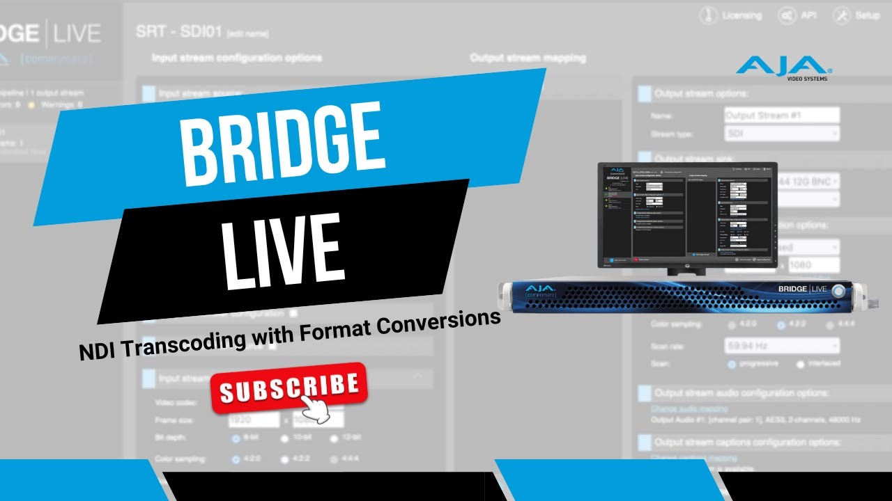 BRIDGE LIVE | NDI Transcoding with Format Conversions
