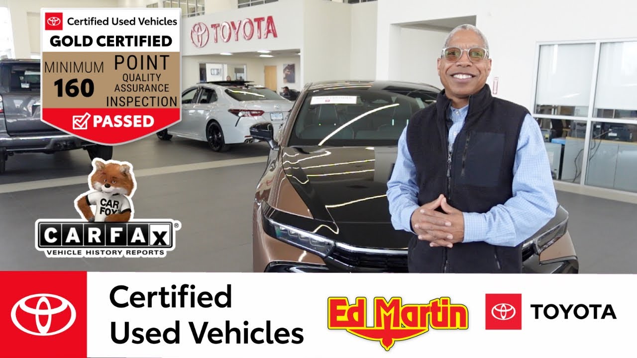 GOLD TCUV — сертифицированные подержанные автомобили Toyota в салоне Ed Martin Toyota