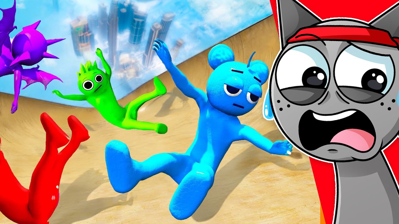 &iexcl;SPRUNKI vs CAIDAS MORTALES DE 1000 METROS DE ALTURA! 😱