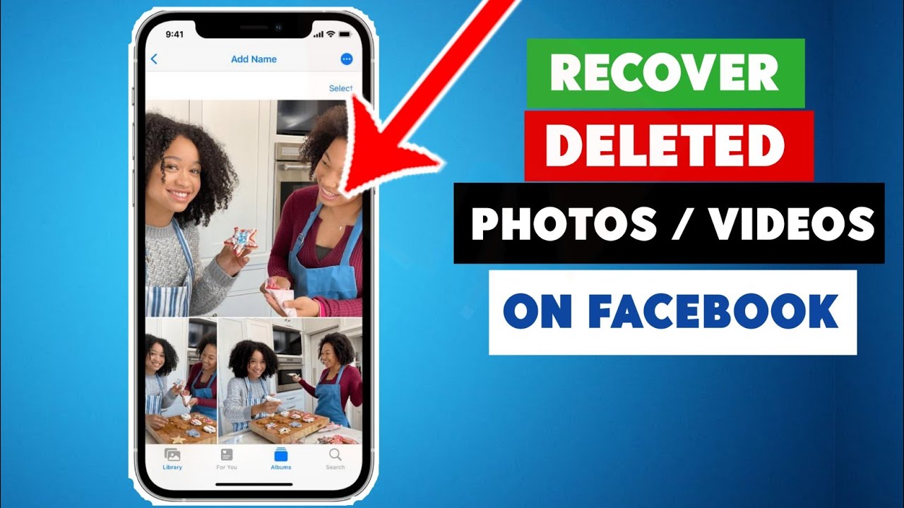 How to Recover Deleted Photos & Videos On Facebook!