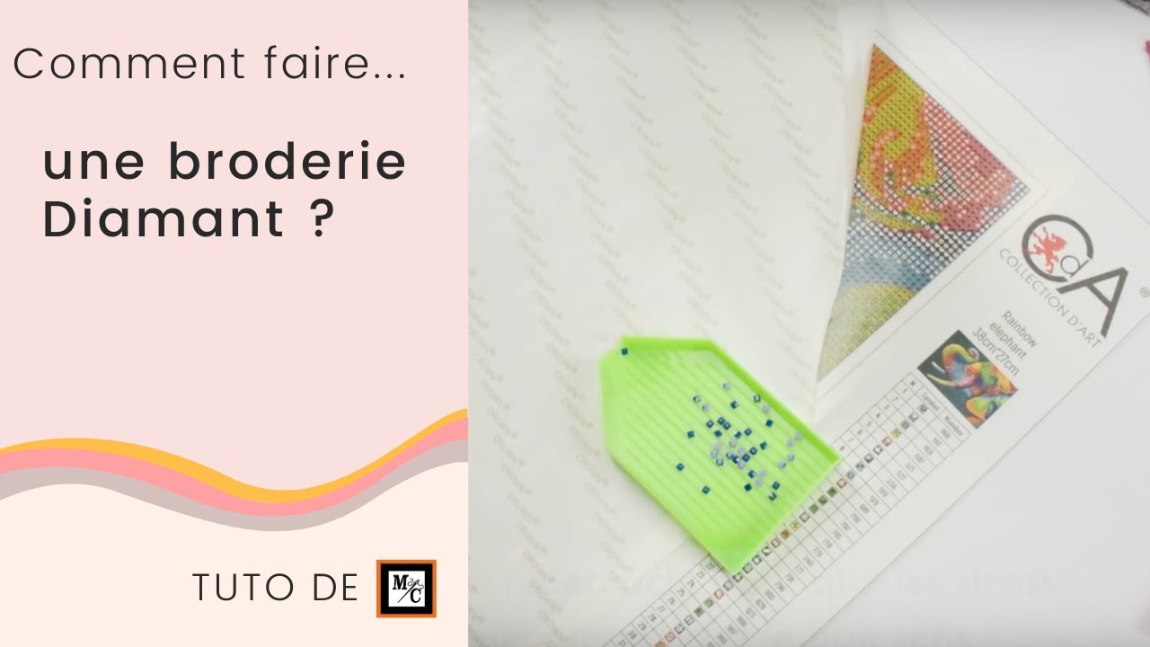 Comment faire une broderie Diamant (Diamond painting) 💎 ? - Tuto La Maison du Canevas