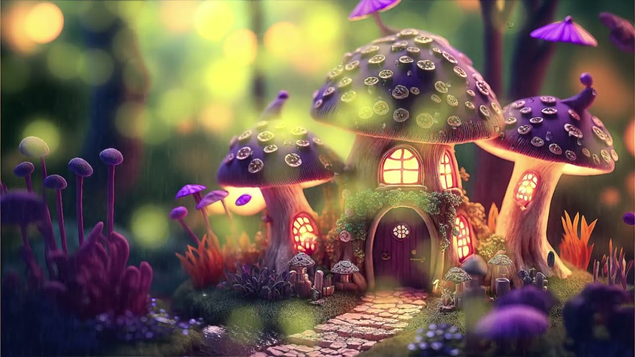 Relaxing Rain Sounds with Magical View✨🌧️