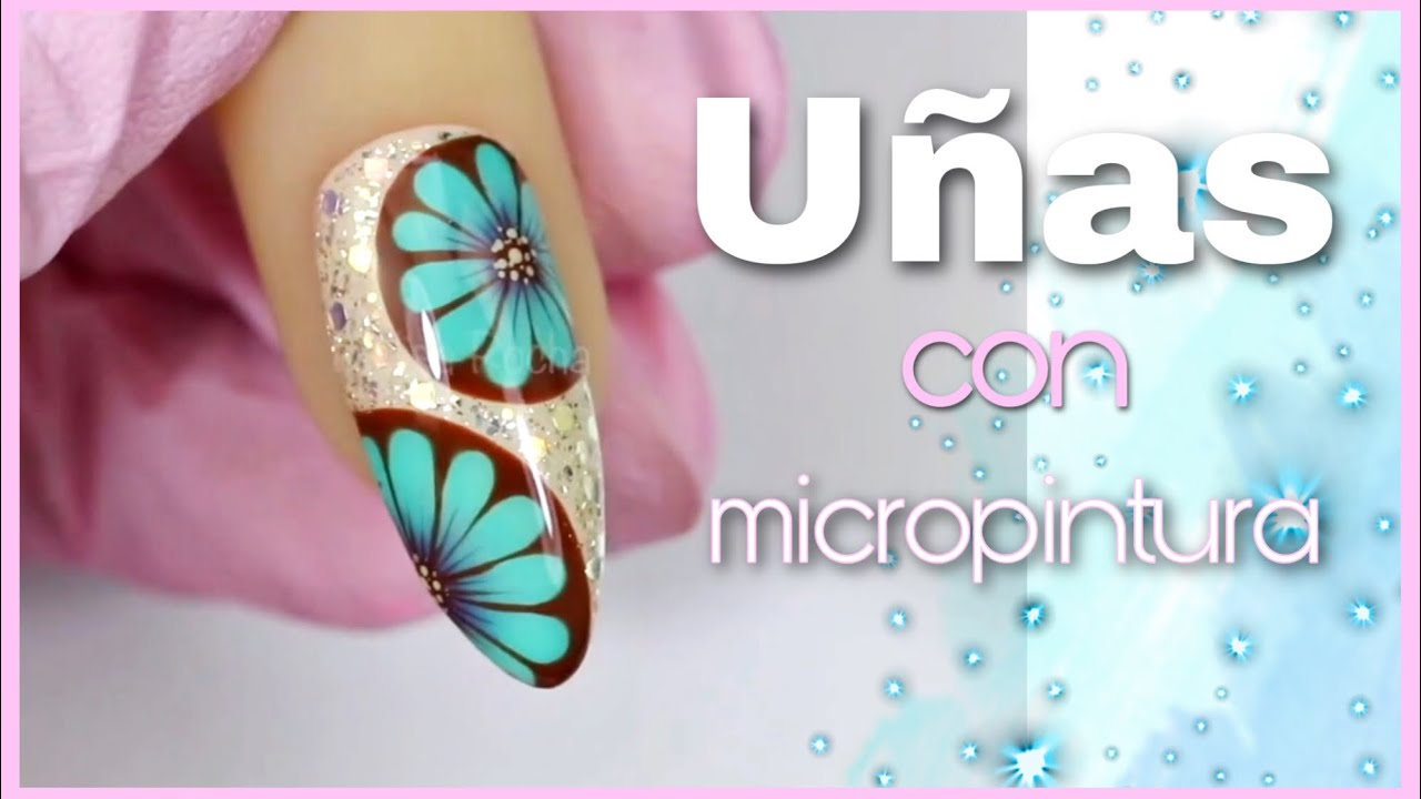 Uñas con MICROPINTURA 💅🏼✨ FLORES