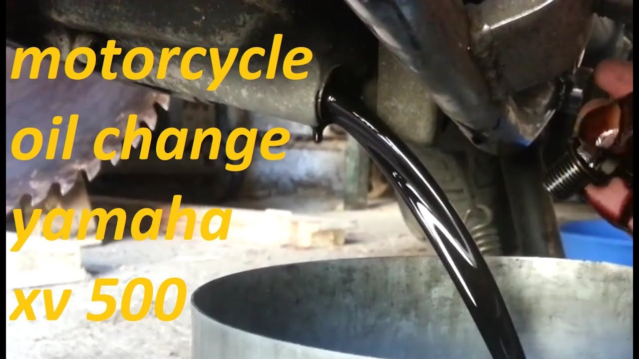 Yamaha xv Virago 535 - oil change part 1
