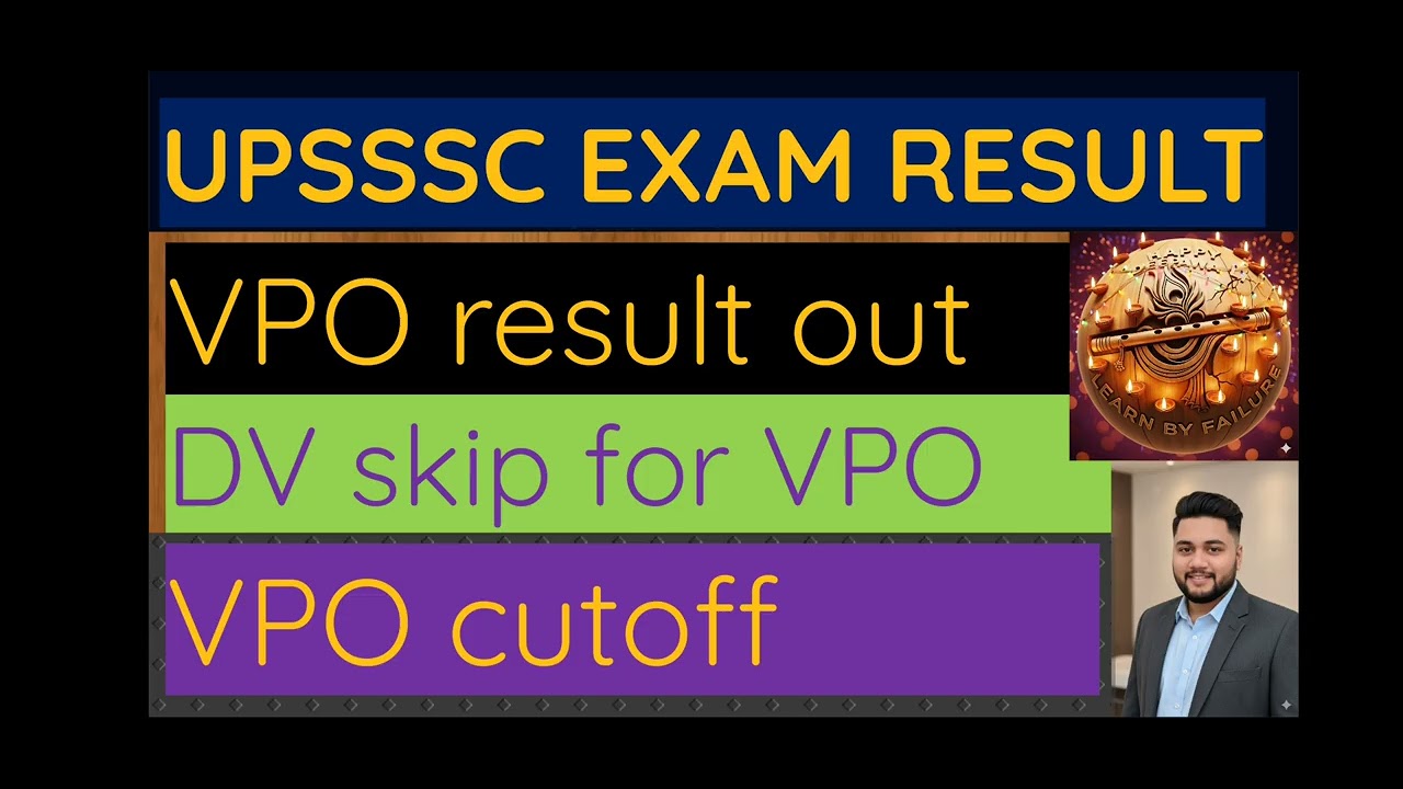 UPSSSC VPO result || DV skip 4 #VPO || #dvskipabhiyaan || one skip 4 one selection