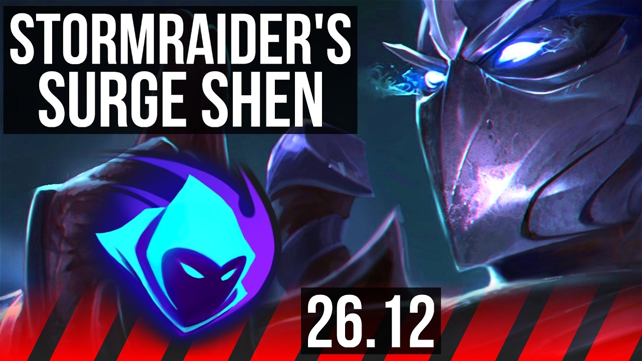 SHEN vs DARIUS (TOP) | Stormraider's Surge, Good KDA: 7/1/9 | NA Master | 26.12